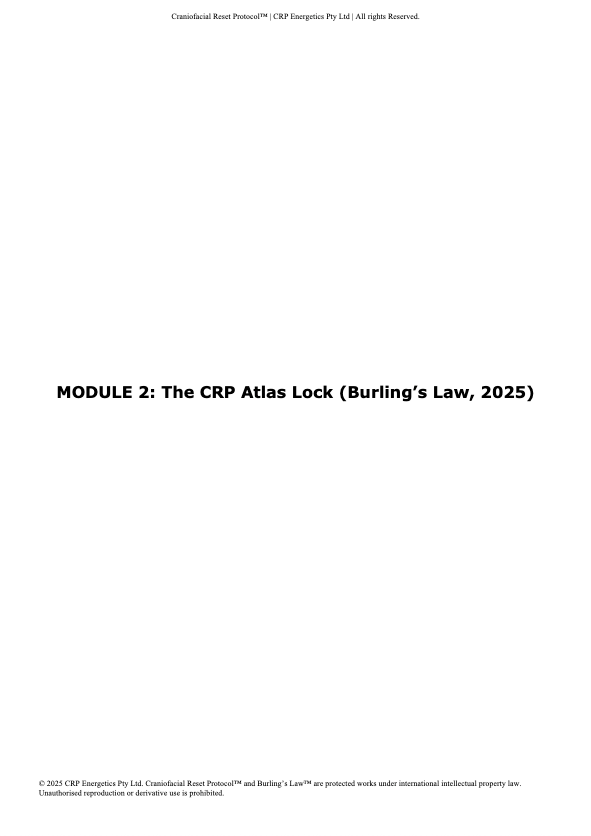 The Craniofacial Reset Protocol (CRP)™ - Full Edition PDF