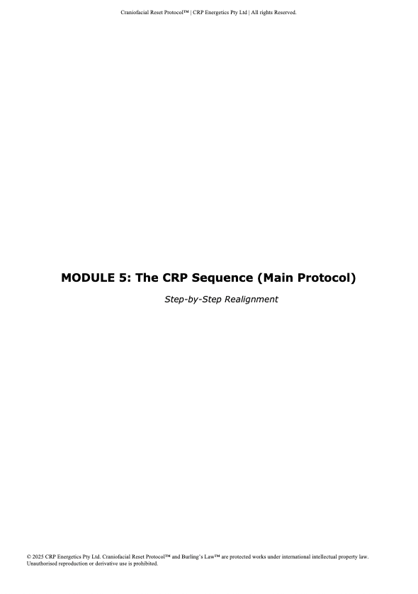 The Craniofacial Reset Protocol (CRP)™ - Full Edition PDF